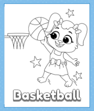 Printable Basketball Coloring Pages for kids | Free Basketball Coloring Sheets