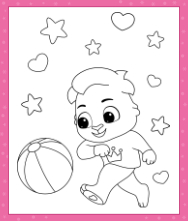 Printable Ball Coloring Pages for Kids | Ball Coloring Pages for Children