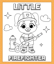 Printable Fire Fighter Coloring Pages