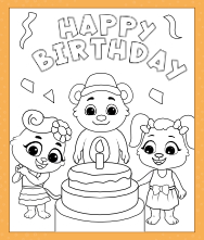 Free Printable Birthday Fun Coloring Pages