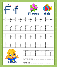 Trace Alphabet Letter Ff Worksheets