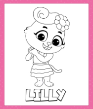 Cute Lilly Coloring Page to Download and Color.