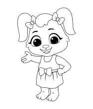 Free Ruby Coloring Page to Download and Color.