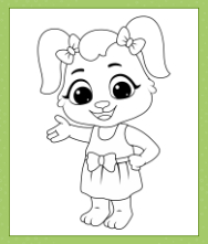 Free Ruby Coloring Page to Download and Color.