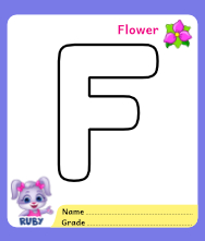 Coloring Page for Letter F