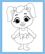 Ruby Dancing Free Coloring Page to Download and Color.