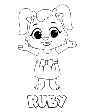Printable Happy Ruby Coloring Pages