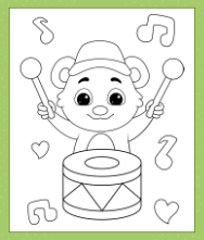 Drum Coloring Page | Free Printable Coloring Pages