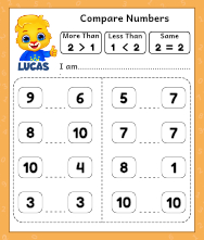 printable compare numbers worksheets