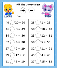 Addition and subtraction worksheets