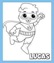 Free Lucas coloring page