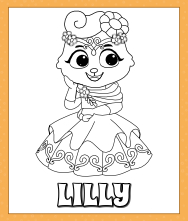 Color Lilly Princess Pages