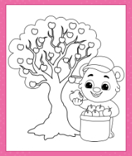Printable Apple Tree Coloring Pages