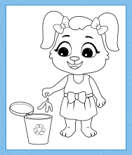 Printable Cleaning Coloring Pages