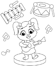 Printable Music Coloring Pages