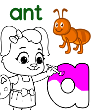 Coloring Page for Letter a – z