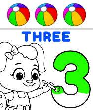 Number coloring pages 1-10