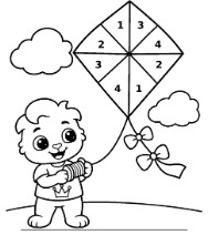 Color by Number Coloring Pages with fun numbered designs for kids, preschool, kindergarten, and early learning activities
