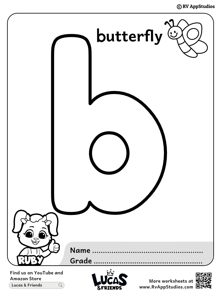 Letter B Coloring Pages For Kids 2025 Letter B Coloring Pages For Kids 2025