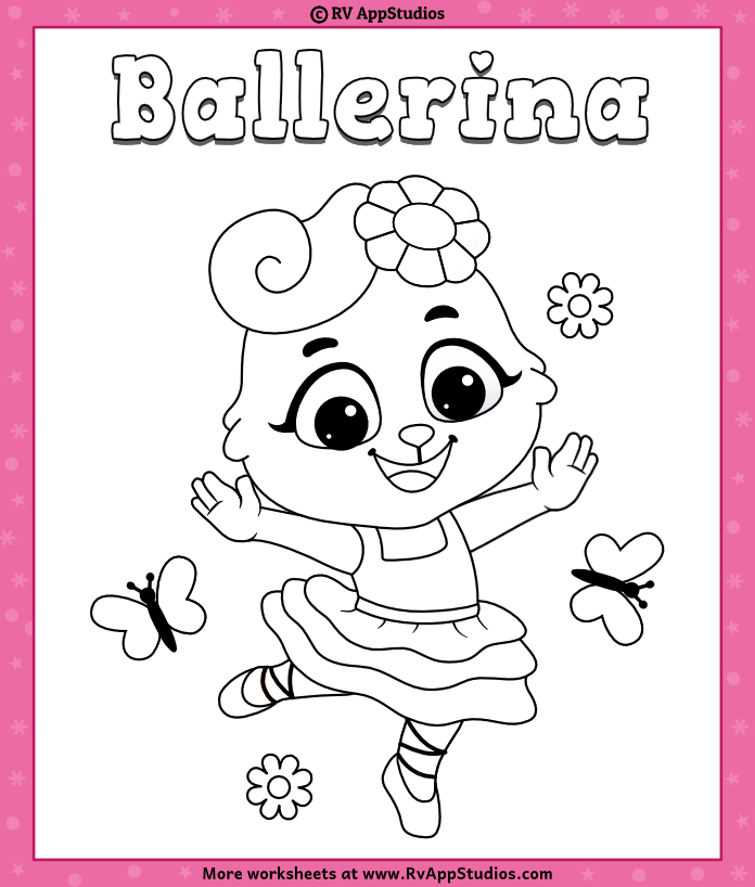 ballet dancer coloring pages