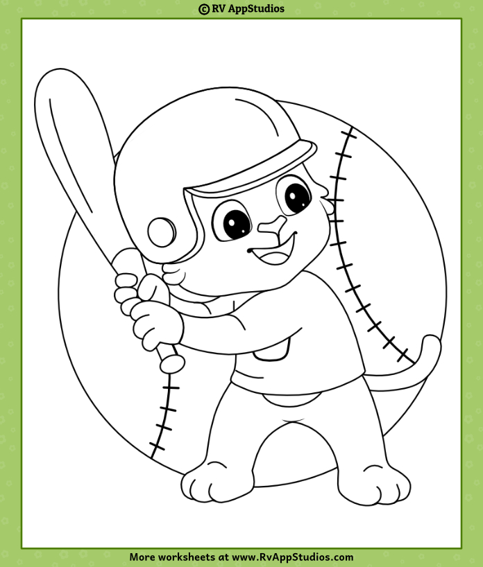 Baseball Coloring Pages Printable