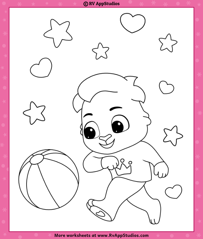 Printable Ball Coloring Pages for Kids | Ball Coloring Pages for Children