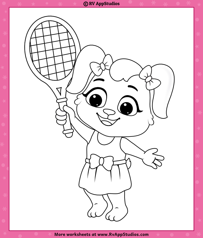 Tennis Coloring Page | Free Coloring Pages