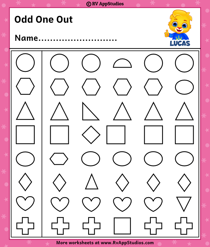 Free Printable Odd One Out Worksheets | Free Printable Odd One Out ...