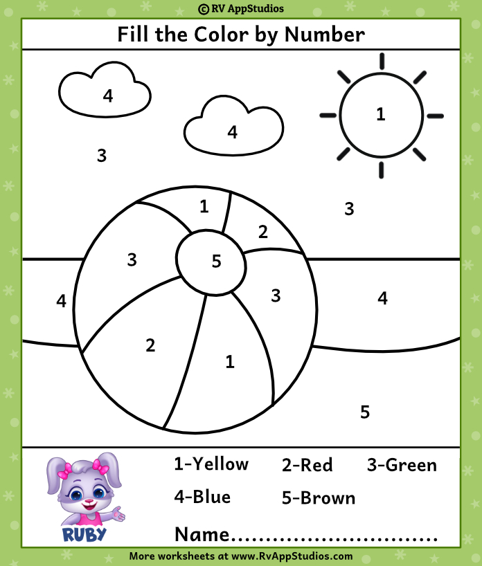 Color By Number Worksheets For Elementary Color By Number Free Printable Worksheets