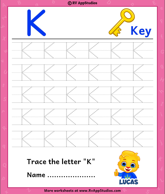 Uppercase Letter K