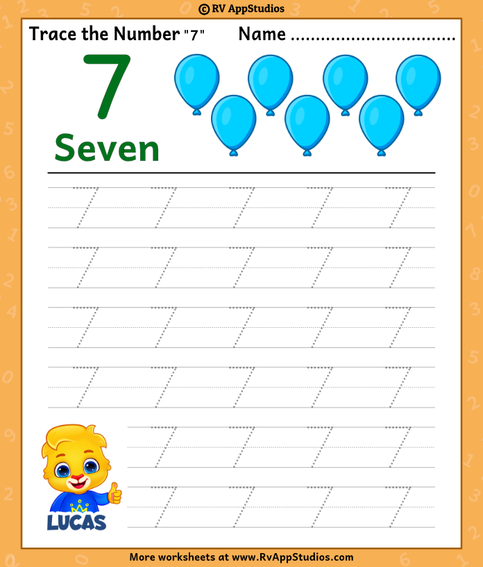 Number 7 Printables