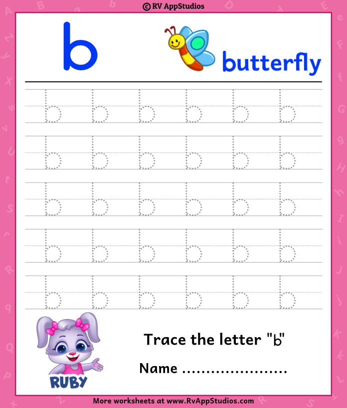 Handwriting Practice for Kids: B is for Butterfly 