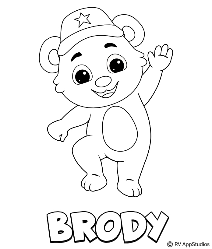 Dancing Brody Coloring Page To Download And Color