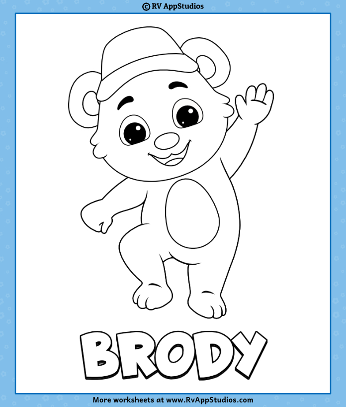 Printable Brody Coloring Pages