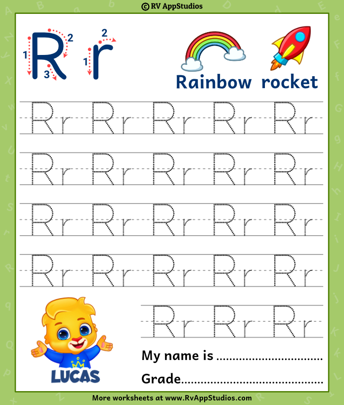 Alphabet Rr Letter Printable Letter Rr Tracing Worksheets