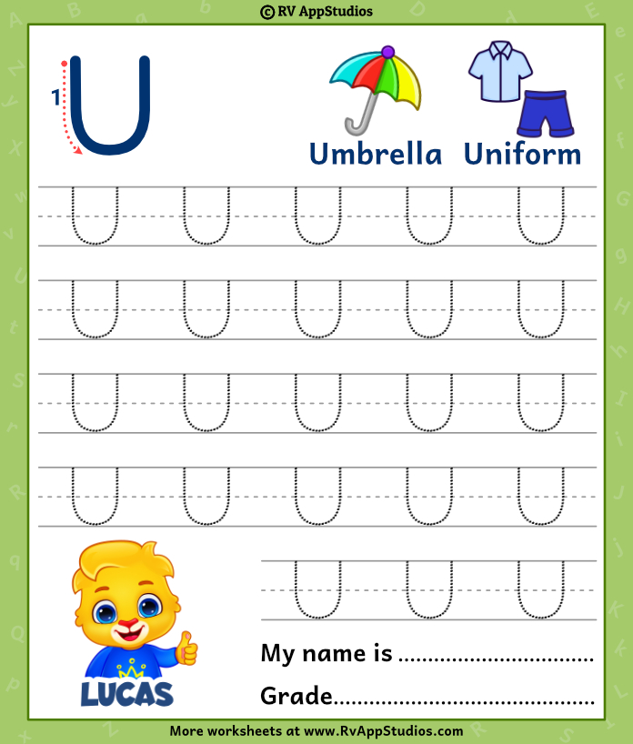 Uppercase Letter U