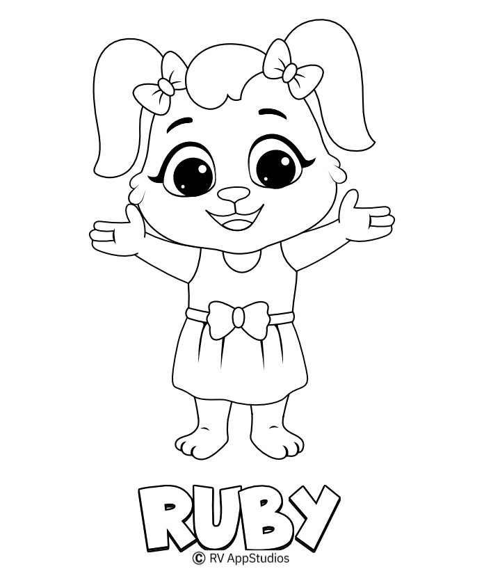 Printable Ruby Coloring Pages
