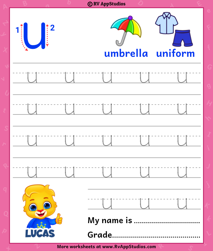 letter-u-tracing-worksheets