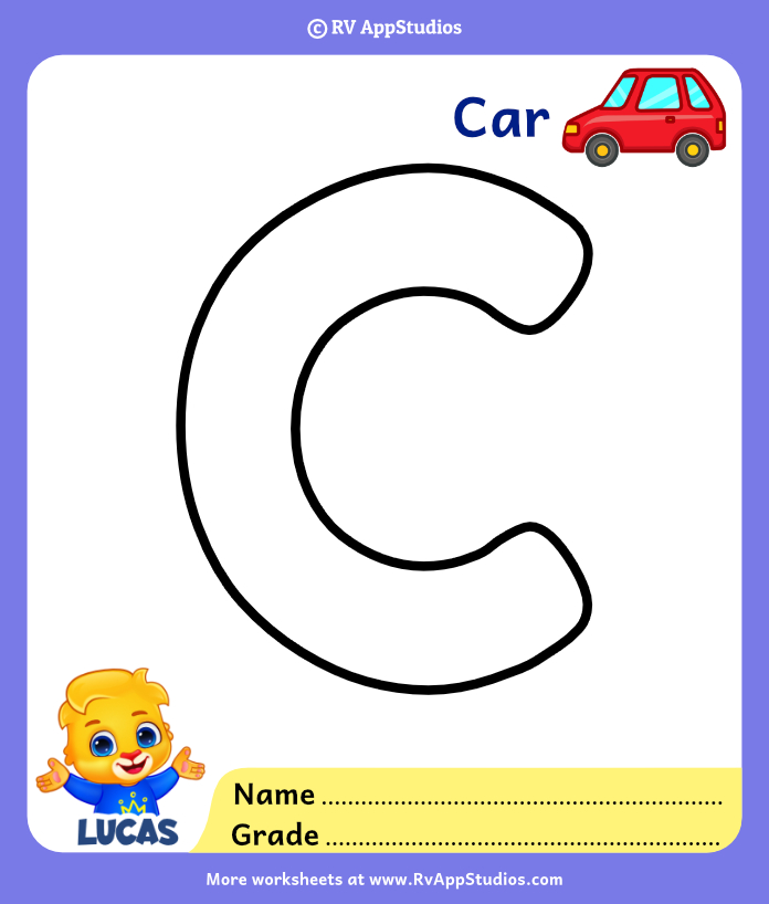 Coloring Page for Letter C
