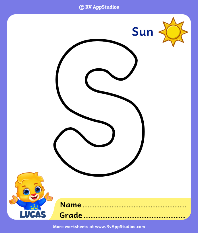Coloring Page for Letter S
