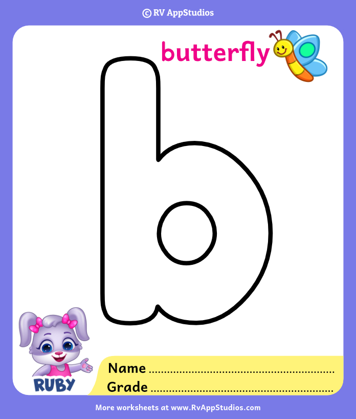 Alphabet B Coloring Pages Letter B Coloring Pages For Kids