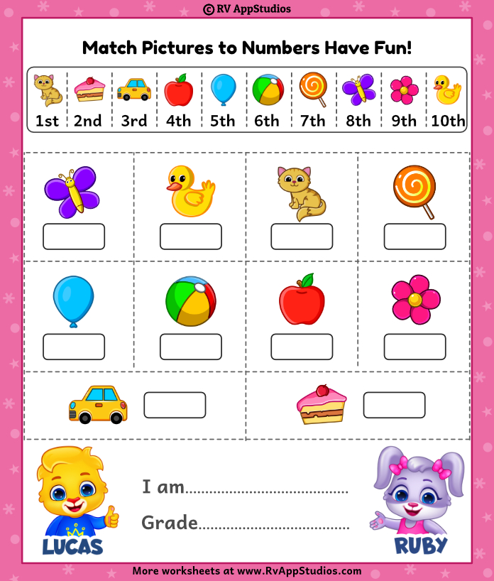 Ordinal Numbers Worksheet Kindergarten Printable Kindergarten Worksheets