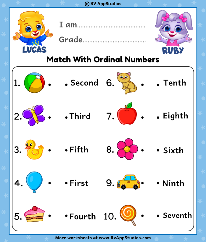 Printable Ordinal Numbers Worksheet Grade 1 Ordinal N Vrogue co