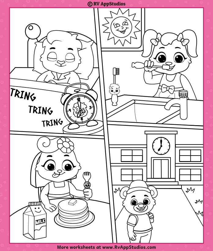 This is the Way Kids Song printable coloring pages