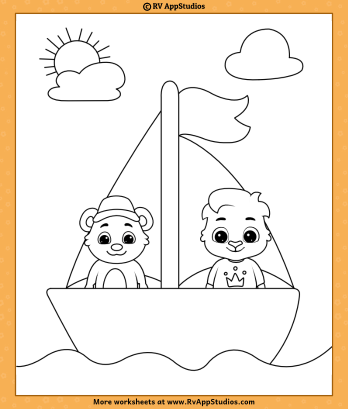 Boats and Ships Coloring Pages