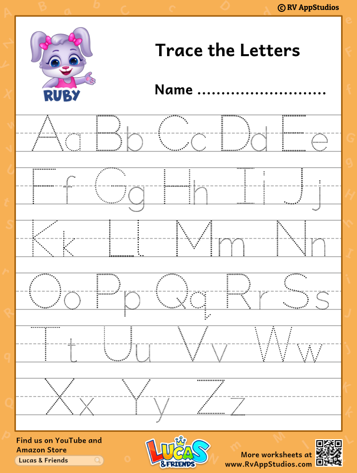 Free Printable A To Z Tracing Worksheets Printable Templates