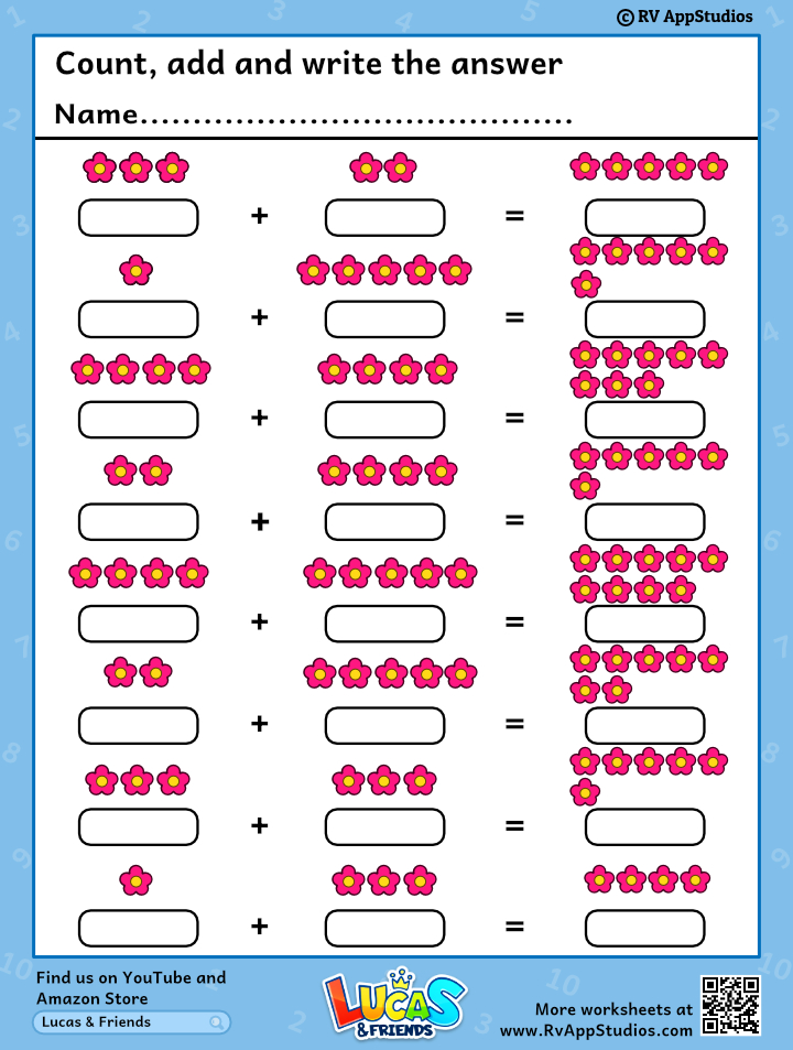 kindergarten addition worksheets free printables