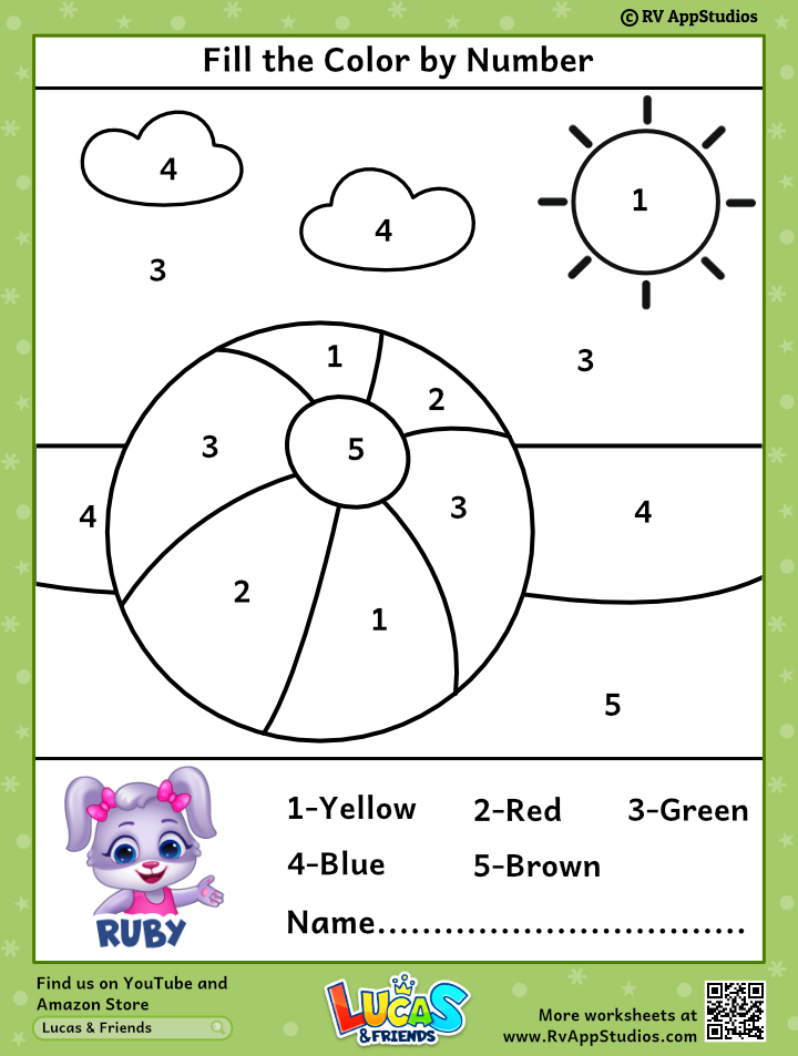 free color by numbers worksheets and printables