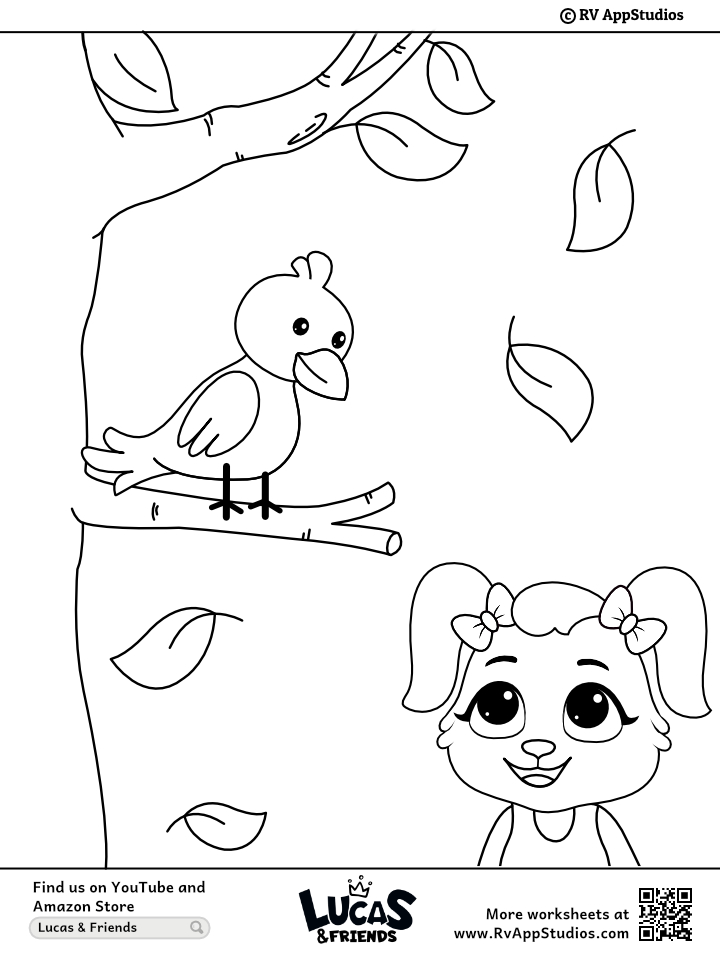 Bird coloring pages for kids