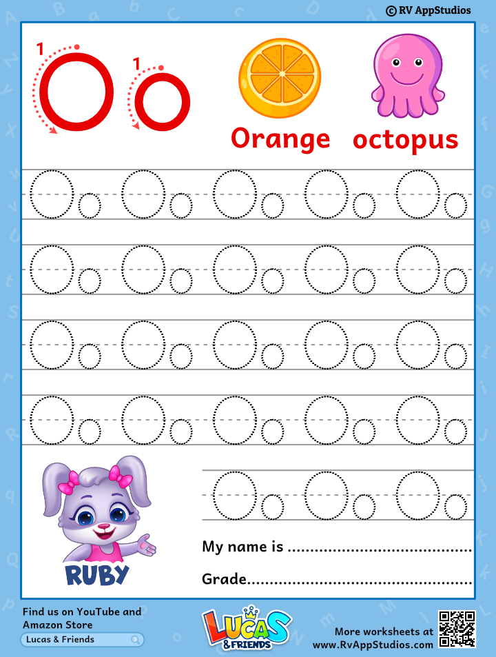 Letter O Worksheets For Preschoolers Online Splashlearn Letter O Worksheets For Preschoolers 